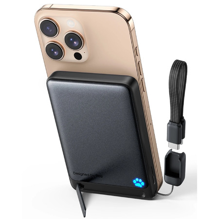 INIU 10000mAh Qi2 Certified 15W MagSafe Power Bank + 45W PD w/ USB-C Cable (Black) $19.79 + Free Shipping w/ Walmart+ or $35+