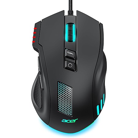 Prime Members: acer 12,800 DPI Wired Gaming Mouse w/ 8 Programmable Buttons & 12 Backlit Modes $17 + Free Shipping