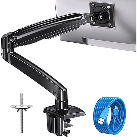 HUANUO Heavy Duty Monitor Arm for 13"-49" Ultrawide/Curved Screens (Holds up to 26.4lbs) $33.99 + Free Shipping