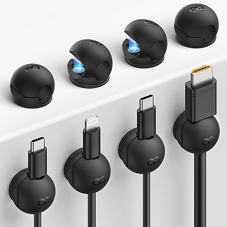 8-Pack Lamicall Dual Magnetic Silicone Cable Organizer Clips $4 + Free Shipping w/ Prime