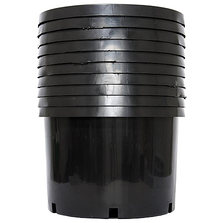 5-Pack Pro Cal 10-Gallon Premium Nursery Black Plastic Planter Garden Grow Pots $36.25 + Free Shipping
