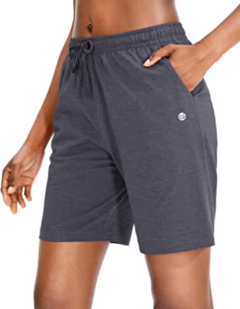 G Gradual Women's Bermuda Shorts Jersey Shorts with Deep Pockets 7" Long Shorts $18.99