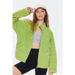 Forever 21 Quilted Zip-Up Jacket - $27.99