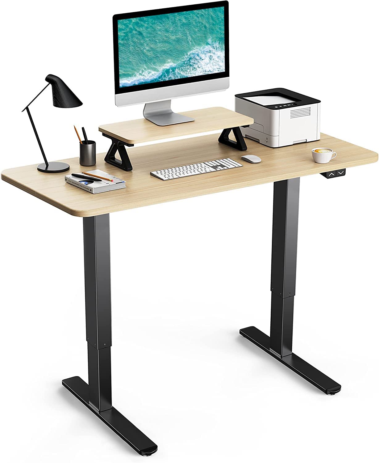 Totnz Electric Standing Desk Height Adjustable Table, Ergonomic Home Office Furniture $143.95 at Amazon