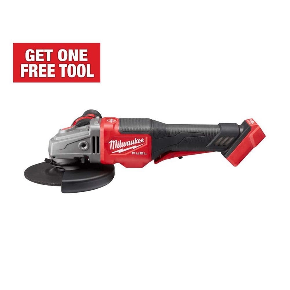 Milwaukee M18 FUEL 18V Lithium-Ion Brushless Cordless 4-1/2 in./6 in. Braking Grinder with Paddle Switch (Tool-Only) 2980-20 - $279 at Home Depot