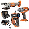 3-Tool Ridgid 18V Cordless Tool Combo Kit w/ 4.0AH, Charger &amp;amp; Accessories $249 + Free Shipping