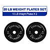 2-Count 10-Lb BalanceFrom Olympic Bumper Plate Weight Plate (Black) $13.87 + Free S&amp;amp;H w/ Walmart+ or on $35+