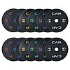 [Prime] 370-Lb CAP Barbell Economy Olympic Bumper Plate Weight Set w/ Steel Hub (Black)  $249.99 + Free Shipping