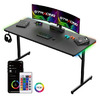 55&amp;quot; GTRACING Large T-Shaped RGB Gaming Desk/Table w/ Mouse Pad (Black) $59.12 + Free Shipping