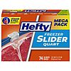 74-Count Hefty Slider Freezer Kitchen Storage Bags (Quart) $5.11 w/ S&amp;amp;S + Free Shipping w/ Prime or on $35+