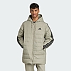 adidas Men's Essentials Climawarm 3-Stripes Light Down Hooded Parka (Silver Pebble, S-L) $47.20 + Free Shipping