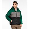 L.L.Bean Men's Down Hooded Colorblock Jacket