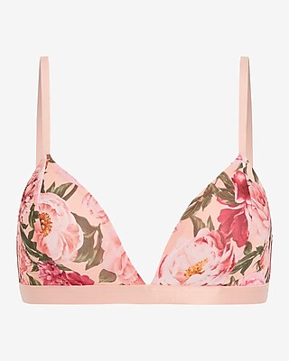Express Extra 50% Off Clearance: Women's Mesh Triangle Bralette $10, Men's Floral Polo Shirt $15 & More + Free Shipping $50+