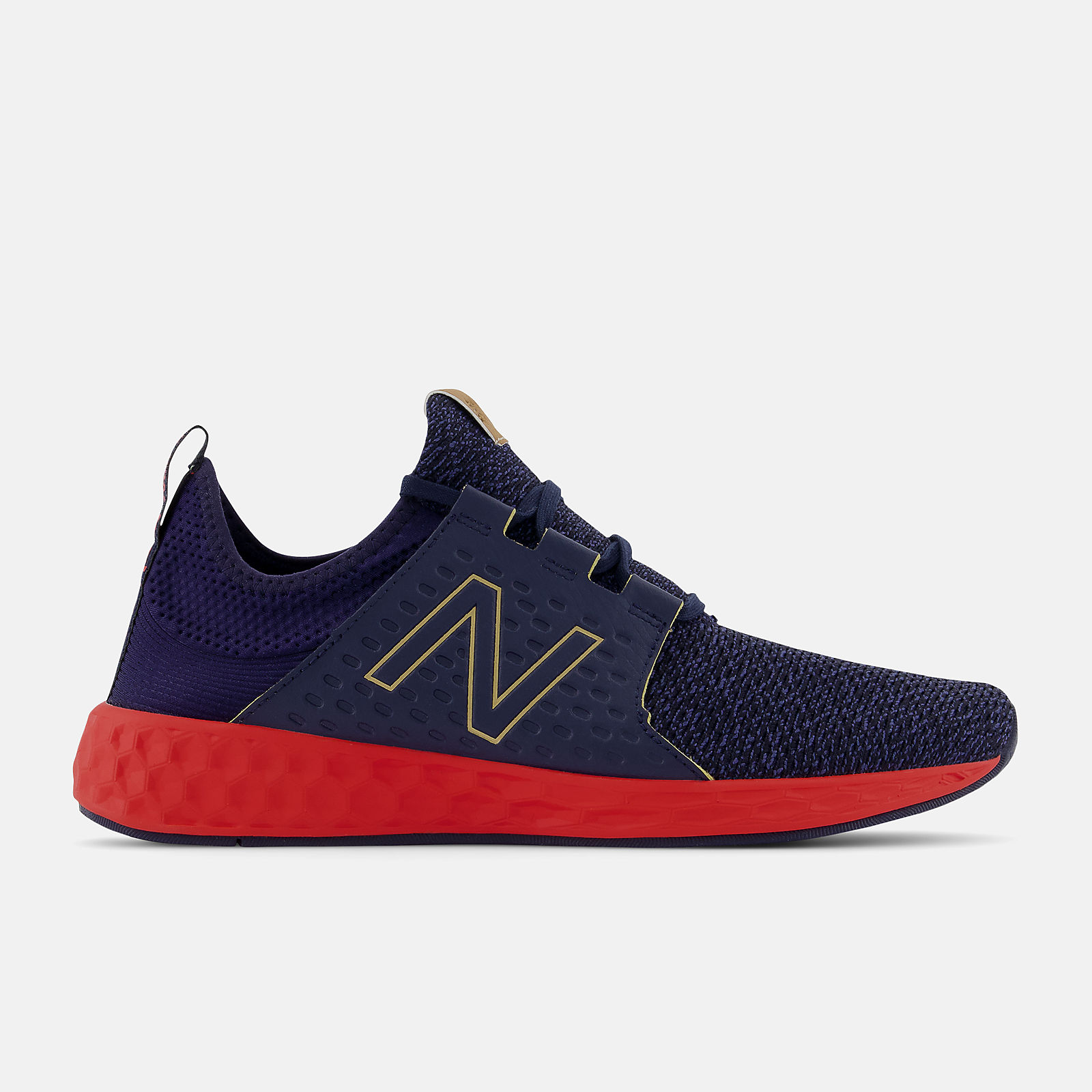 New Balance Men s Fresh Foam Cruzv1 Reissue Shoes Navy Flame Gold