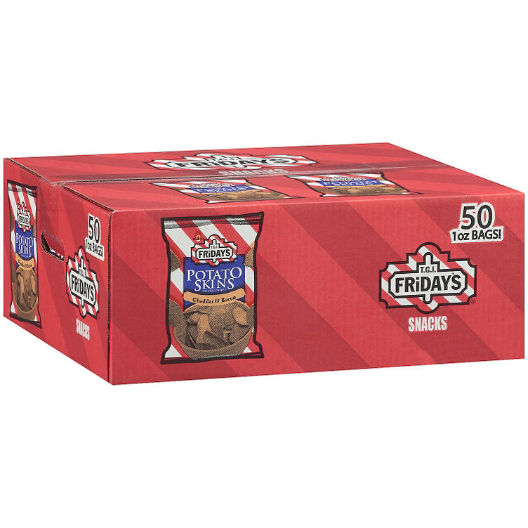 Sam's Club Members: 50-Count 1-Oz T.G.I. Friday's Potato Skins Snack Chips (Cheddar & Bacon) $10.90 ($0.22 Each) + Free Shipping for Plus Members