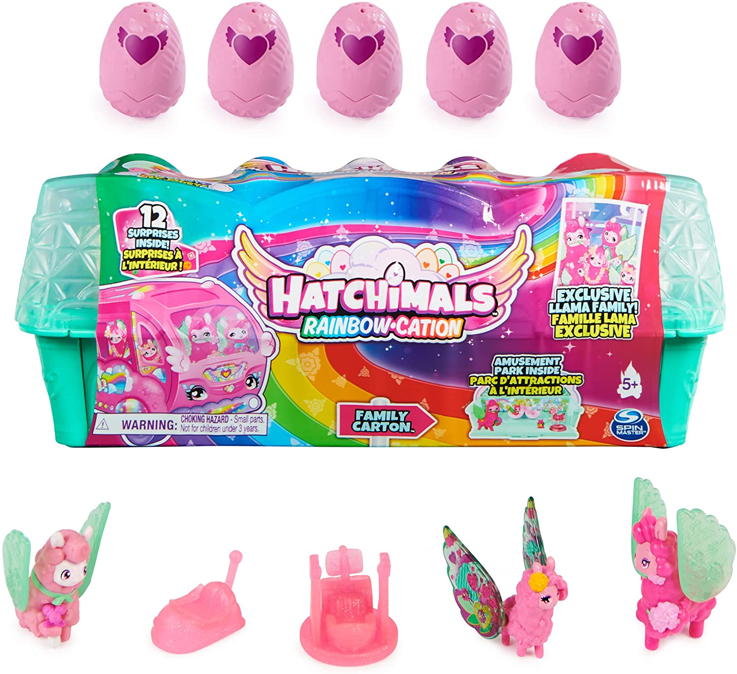 16-Piece Hatchimals CollEGGtibles Rainbow-Cation Llama Family Carton Playset w/ 10 Hatchimals $8.20 + Free Shipping w/ Prime or $25+