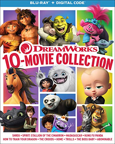 DreamWorks 10-Movie Collection: Shrek, Kung Fu Panda, How to Train Your Dragon & More (Blu-ray + Digital Code) $29.50 + Free Shipping