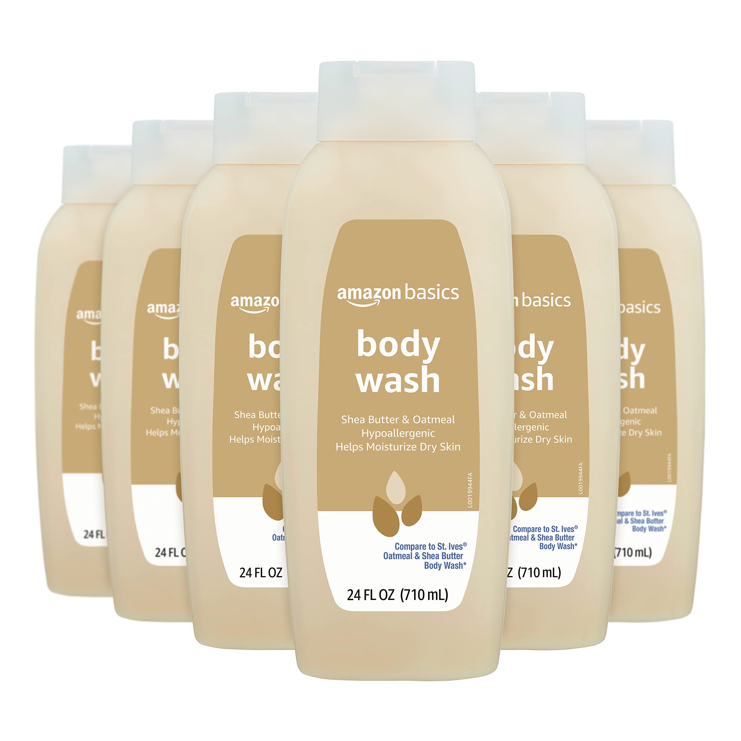 6-Pack 24-Oz Amazon Basics Shea Butter and Oatmeal Body Wash $16.70 w/ S&S + F/S w/ Prime or $25+