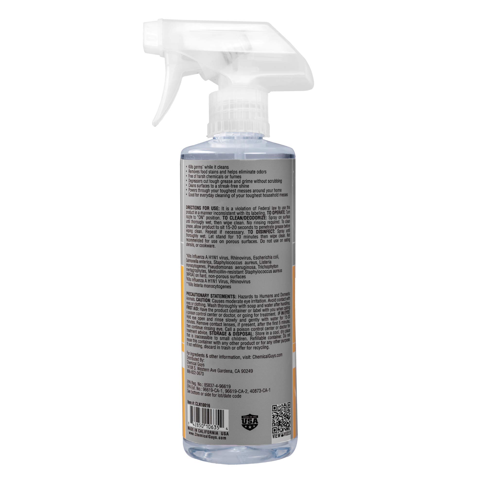 16Oz Chemical Guys Hypershield Total Home Antibacterial Disinfectant