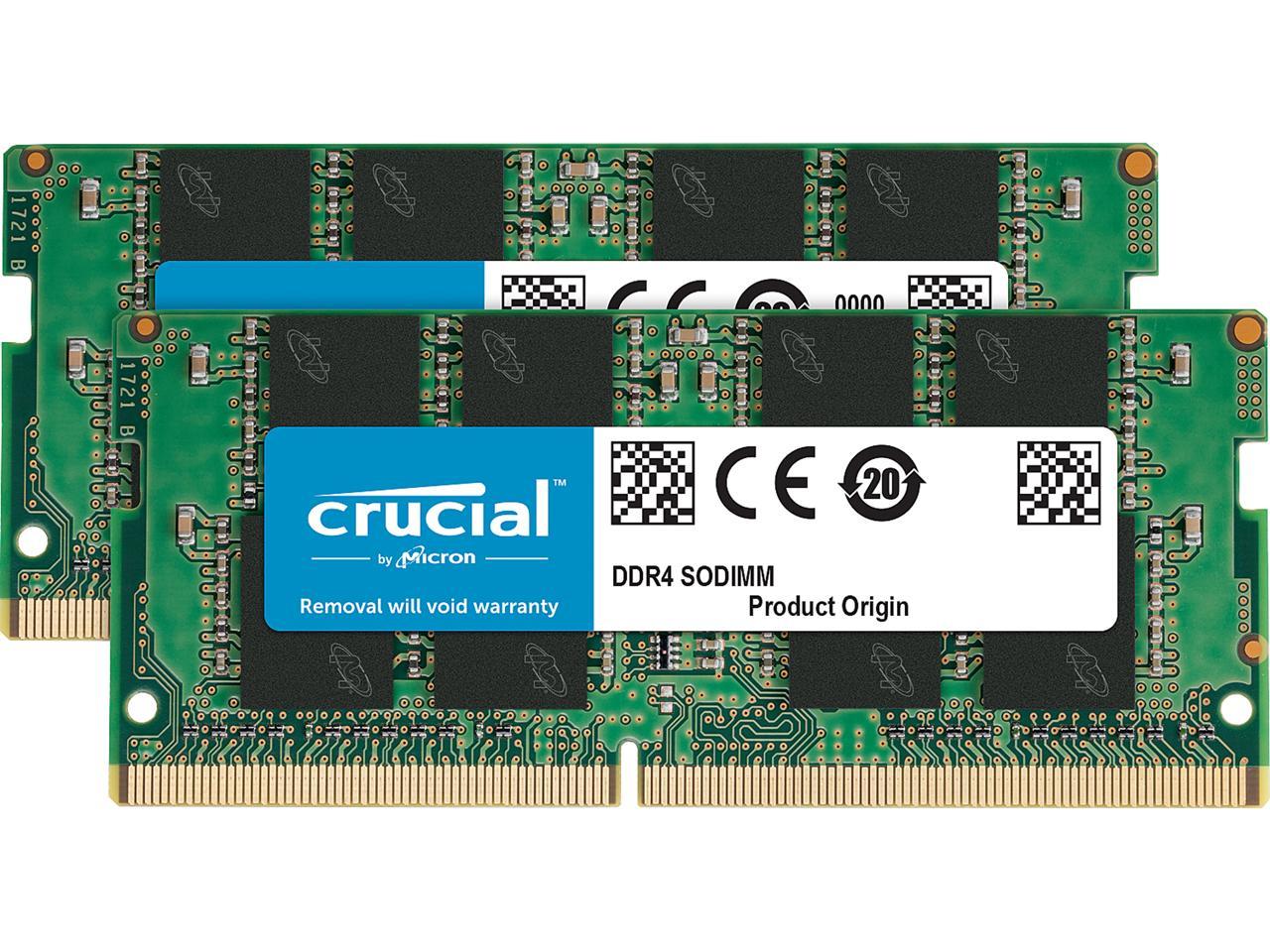 32GB (2x16GB) Crucial 3200MHz CL22 DDR4 SDRAM Laptop Memory $57 + Free Shipping