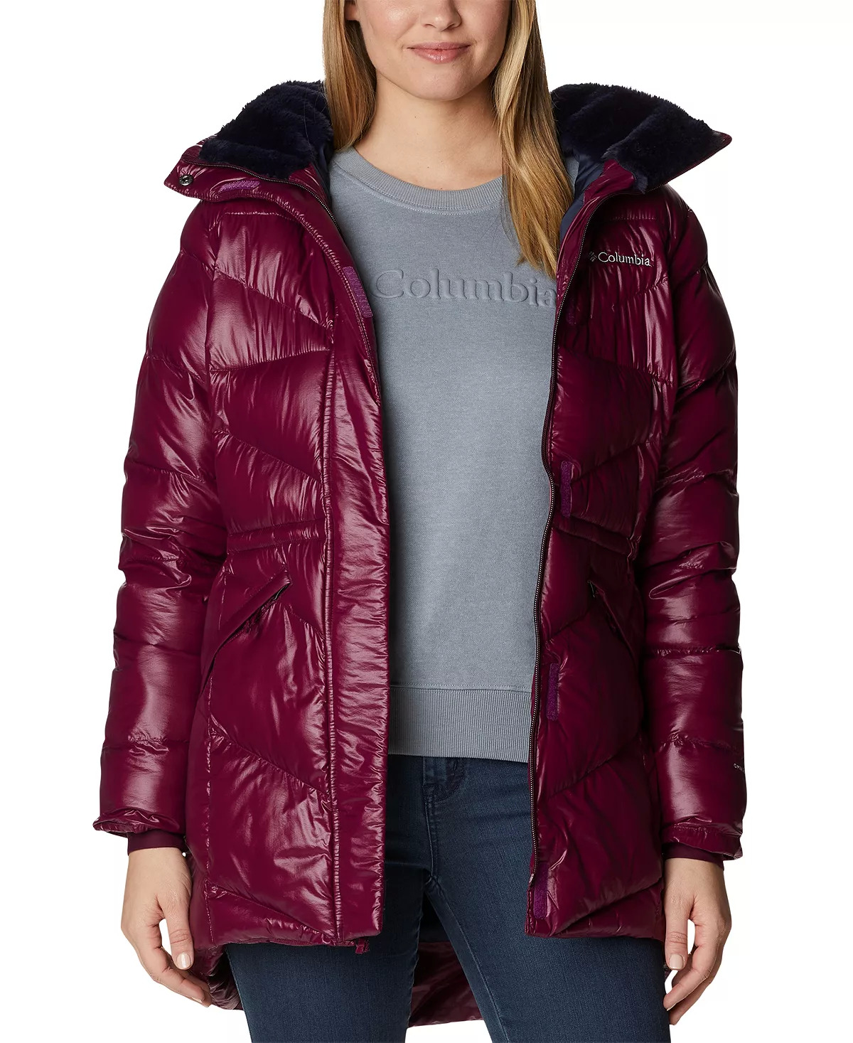 Columbia: Women's Peak to Park II Faux-Fur-Trim Hooded Coat (XS-M) $54.95, Women's Suttle Mountain Long Insulated Jacket (Medium) $57.45 + Free Shipping