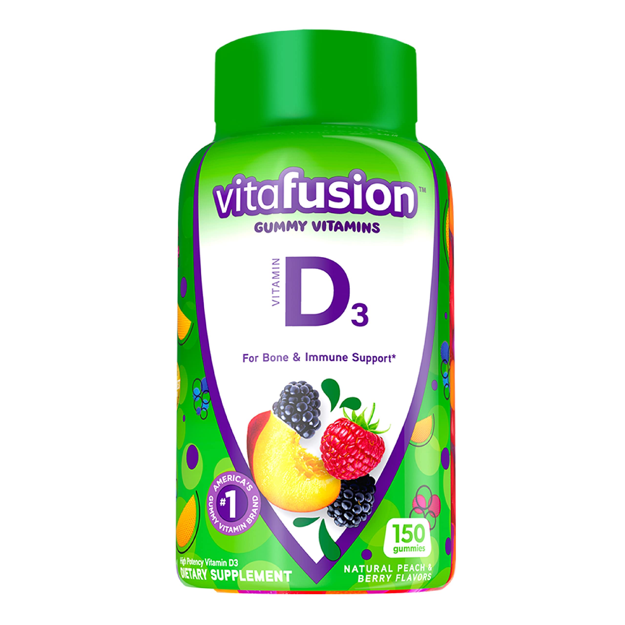 150-Ct Vitafusion D3 Gummy Vitamins w/ 50 mcg Vitamin D $7 w/ S&S + Free Shipping w/ Prime or on orders over $25