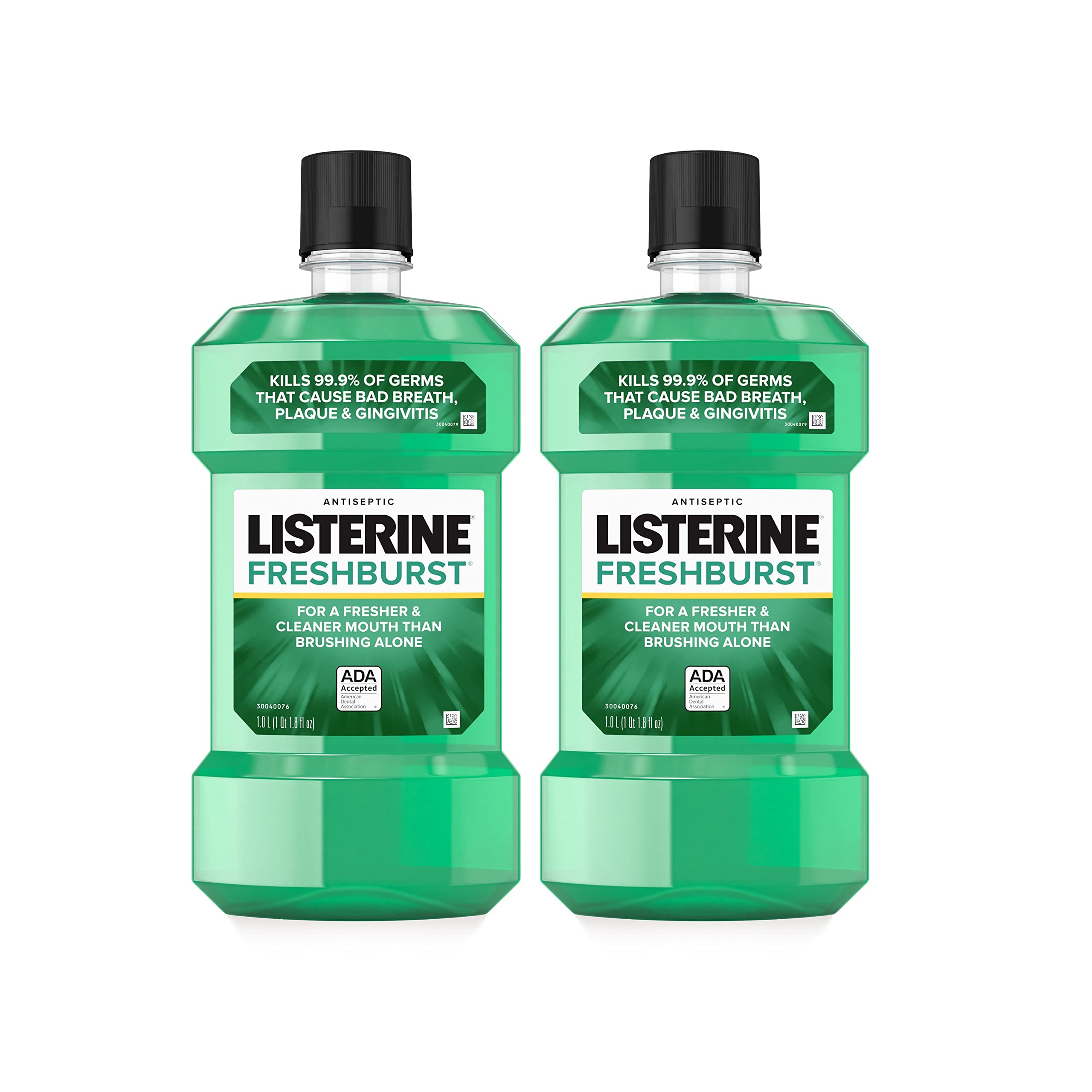2-Pack 1-Liter Listerine Freshburst Antiseptic Mouthwash (Spearmint) $9.85 ($4.93 Each) + Free Shipping w/ Prime or on $25+