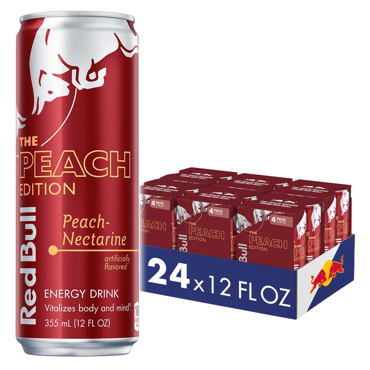 24-Can 12-Oz Red Bull Peach Edition Energy Drink $25 ($1.04 Each) + Free Shipping