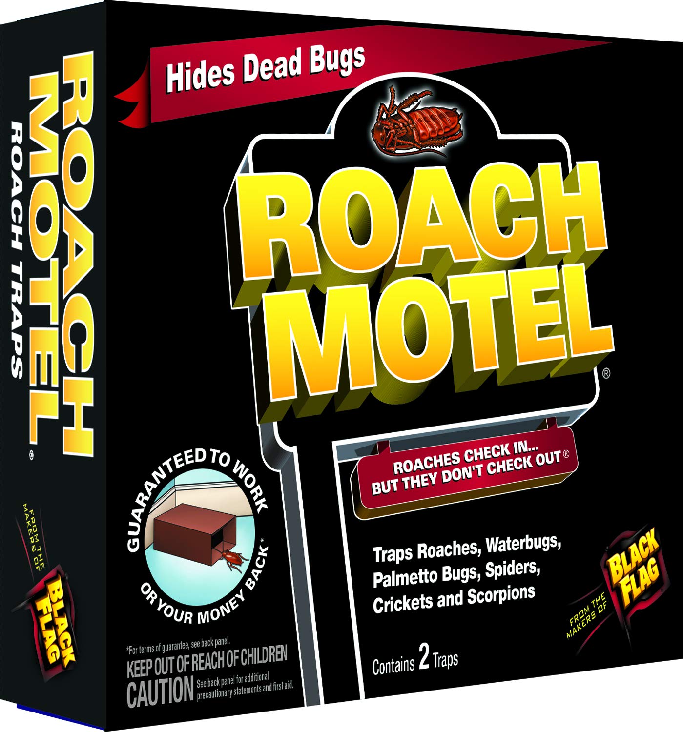 2-Count Black Flag Roach Motel Bug Trap $3.15 + Free Shipping w/ Prime or on $25+