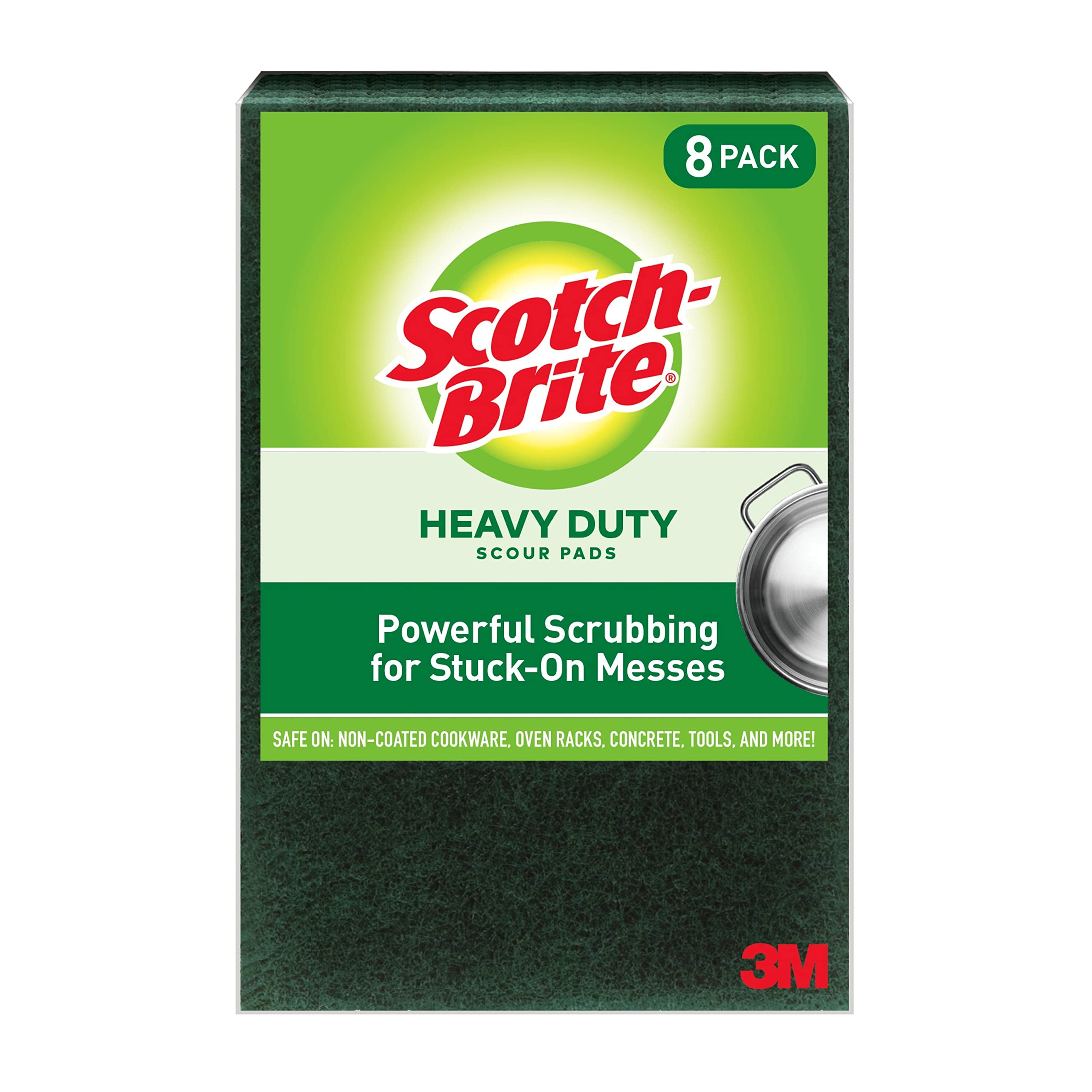 8-Pack Scotch-Brite Heavy Duty Scour Pads (Green) $4.50 ($0.56 Each) + Free Shipping w/ Prime or on $25+
