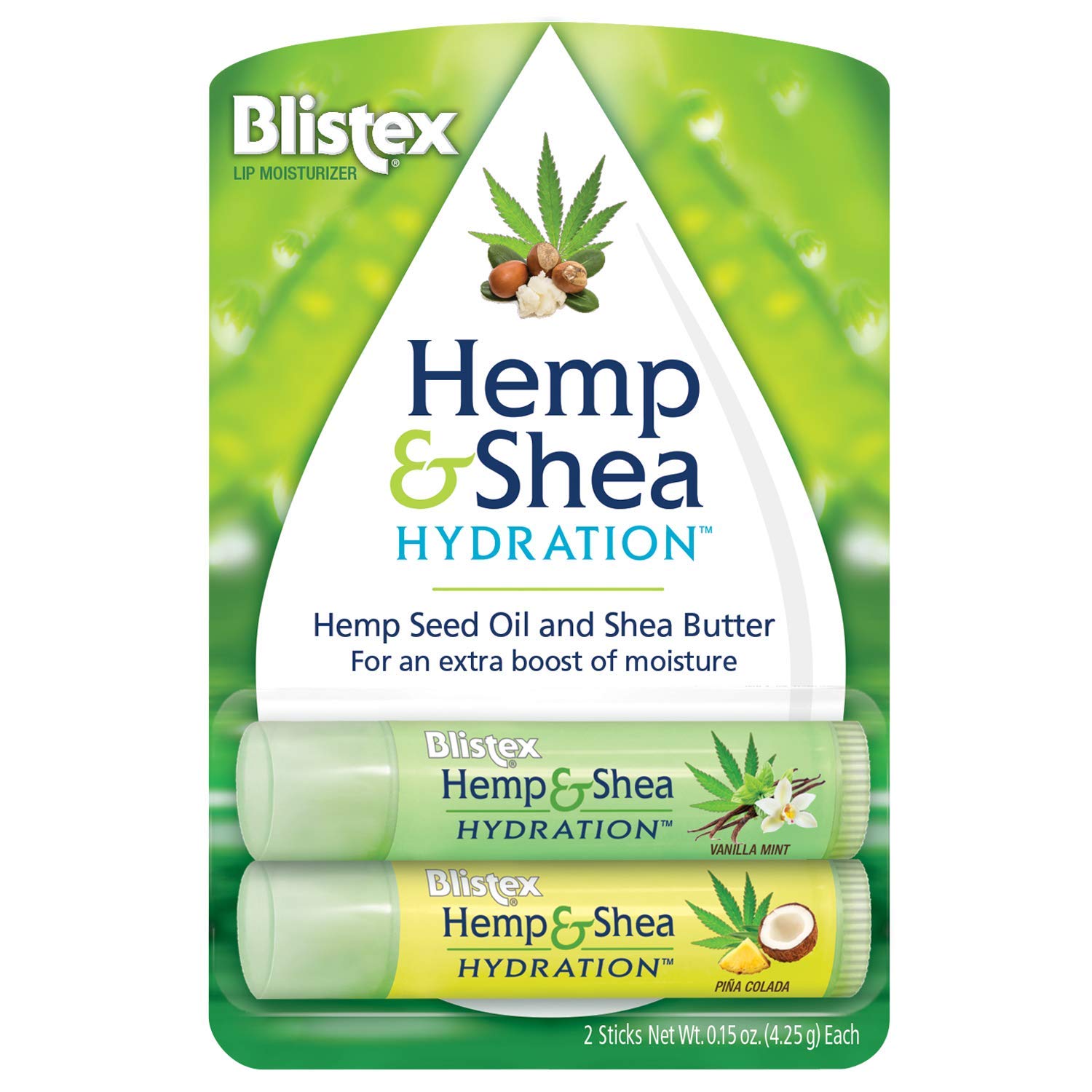 2-Count Blistex Hemp & Shea Hydration Lip Moisturizer Balm (Pina Colada/Vanilla Mint) $1.49 ($0.75 Each) + Free Shipping w/ Prime or on $25+