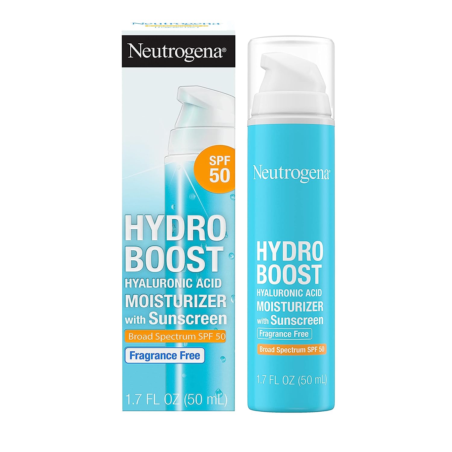 1.7-Oz Neutrogena Hydro Boost SPF 50 Hyaluronic Acid Facial Moisturizer $11.52 w/ S&S + Free S&H w/ Prime or on $25+
