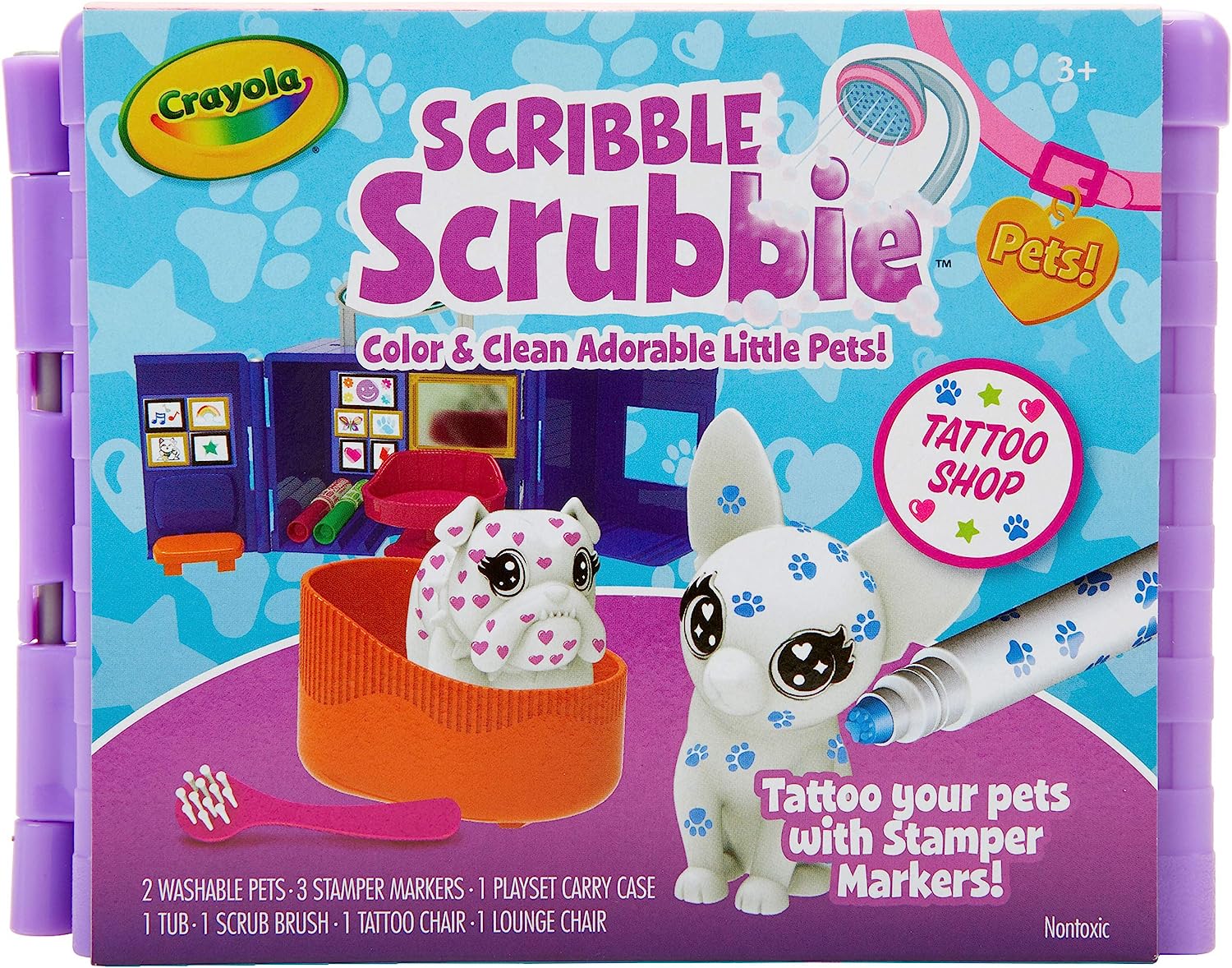 Crayola Scribble Scrubbie Pets Tattoo Shop Toy Pet Playset $7 + Free Shipping w/ Prime or on $25+