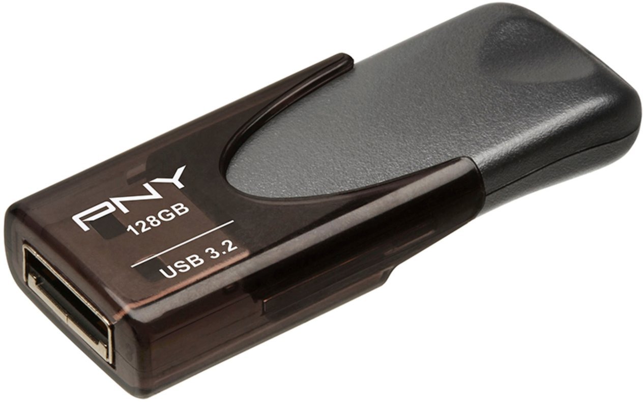 128GB PNY Turbo Attache 4 USB 3.0 Flash Drive (Gray) $10 + Free Shipping
