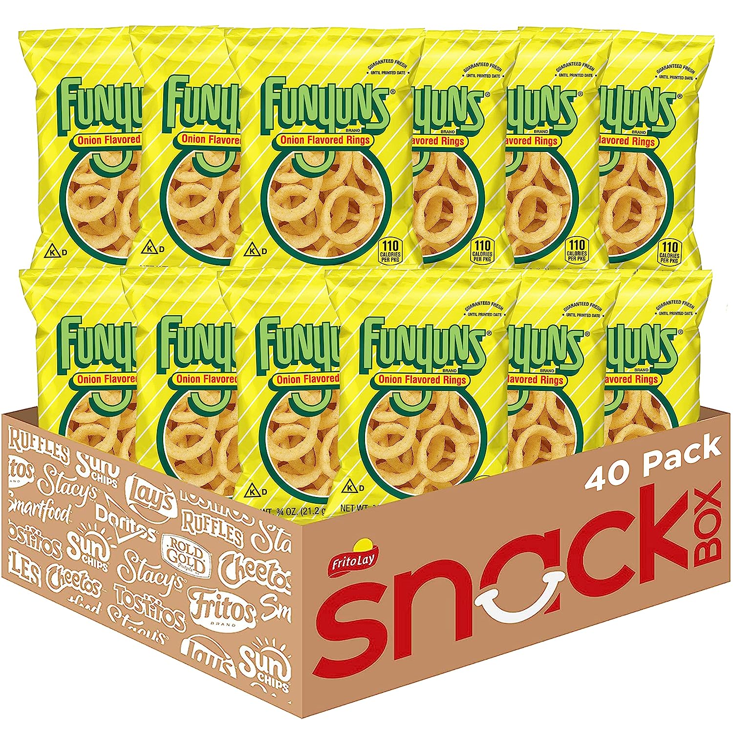 40Pack 0.75oz Funyuns Onion Flavored Rings
