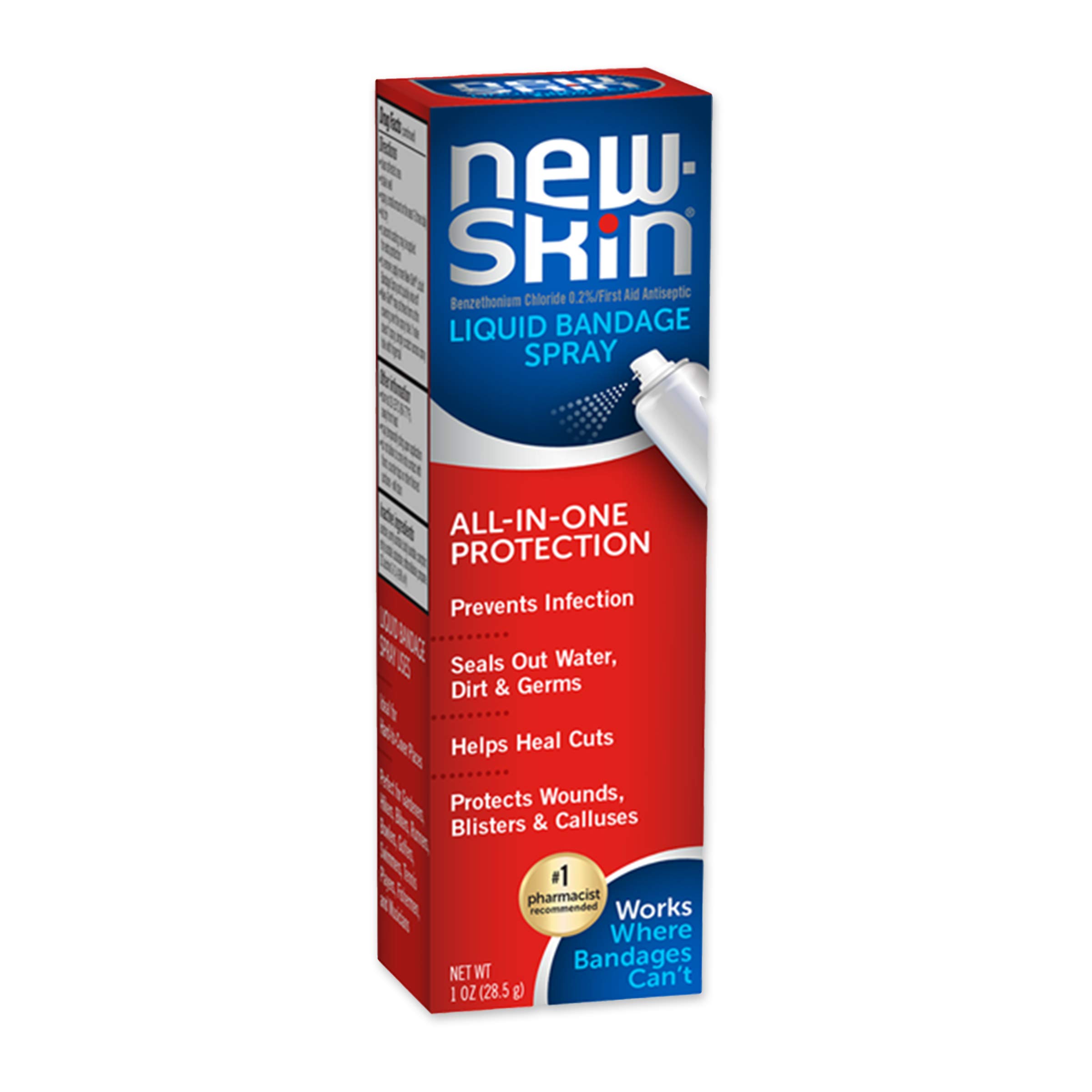 1 oz new skin cuts minor scrapes liquid bandage spray 4 72 free