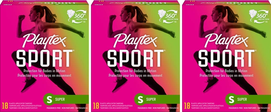 54-Count Playtex Sport Tampons (Super) $9.68 w/ S&S + Free Shipping w/ Prime or on $35+