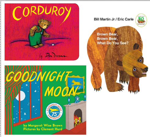 Goodnight Moon + Corduroy + Brown Bear, Brown Bear, What Do You See? $10.31 + Free Shipping w/ Prime or on $35+