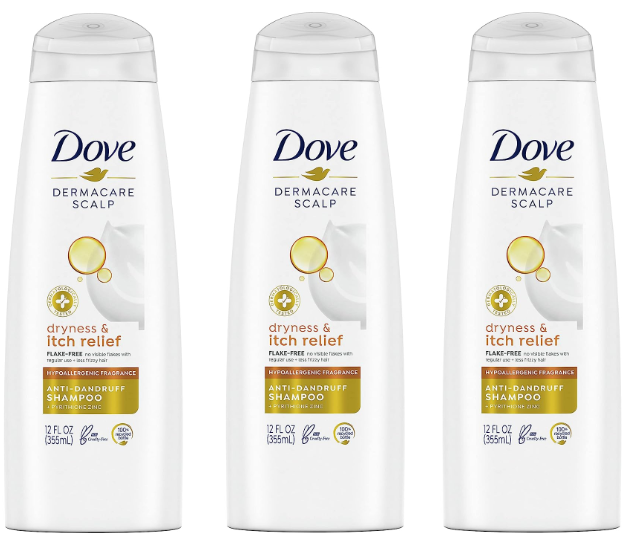 12-Oz Dove DermaCare Anti Dandruff Shampoo 3 for $8.91 w/ S&S + Free Shipping w/ Prime or on $35+