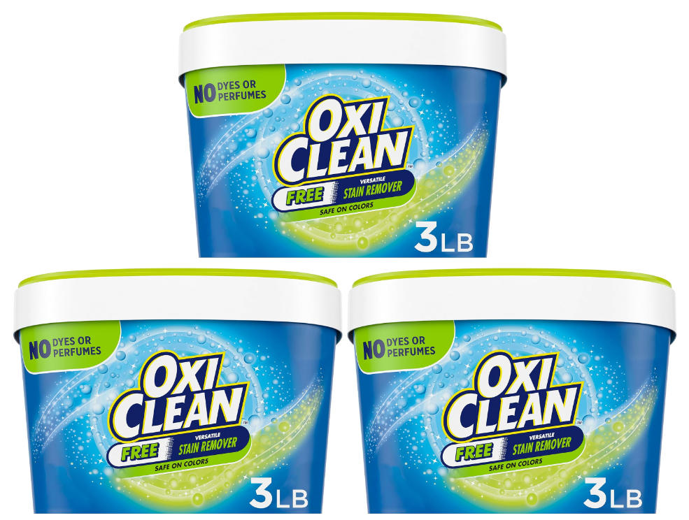 3-Lb Oxiclean Free Versatile Stain Chlorine-Free Remover Powder 3 for $13.63 ($4.54 Each) w/ S&S + Free Shipping w/ Prime or on $35+