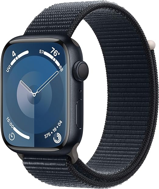 Apple Watch Series 9 GPS 45mm Aluminum Case w/ Sport Loop (Midnight, M/L) $339 + Free Shipping