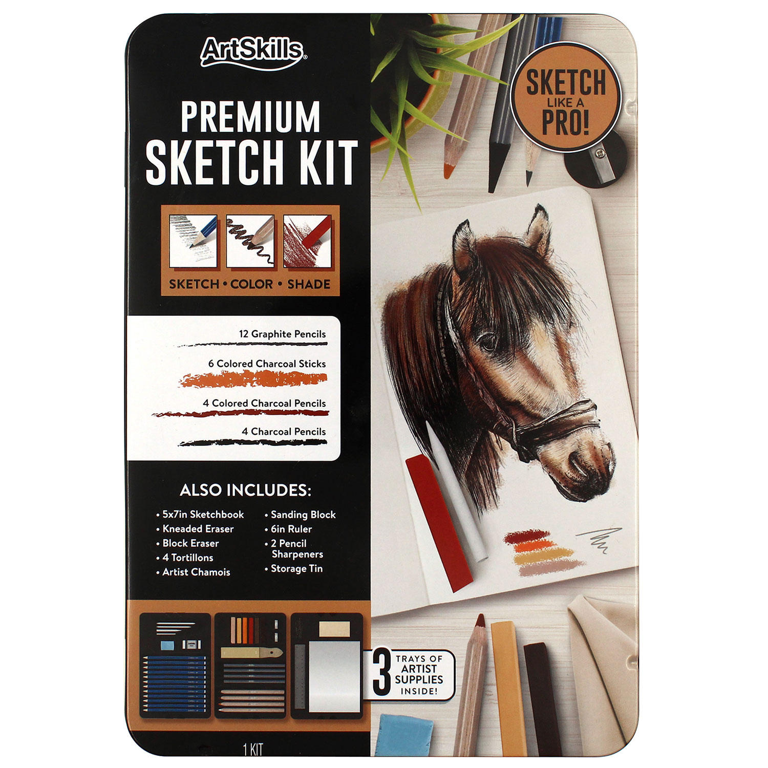 Sam's Club 39Piece ArtSkills Assorted Premium Sketching Kit 7 + Free