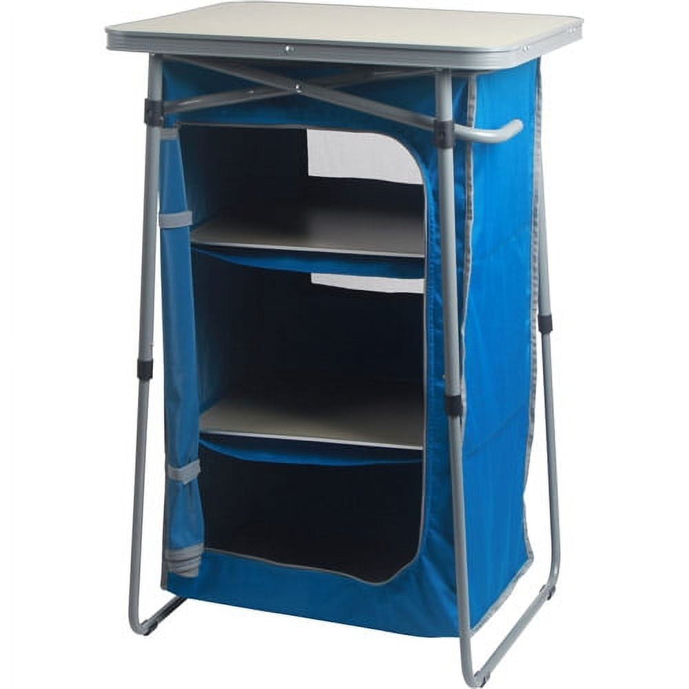 3-Shelf Ozark Trail Collapsible Cabinet with Table-Top (Blue) $25 + Free S&H w/ Walmart+ or $35+