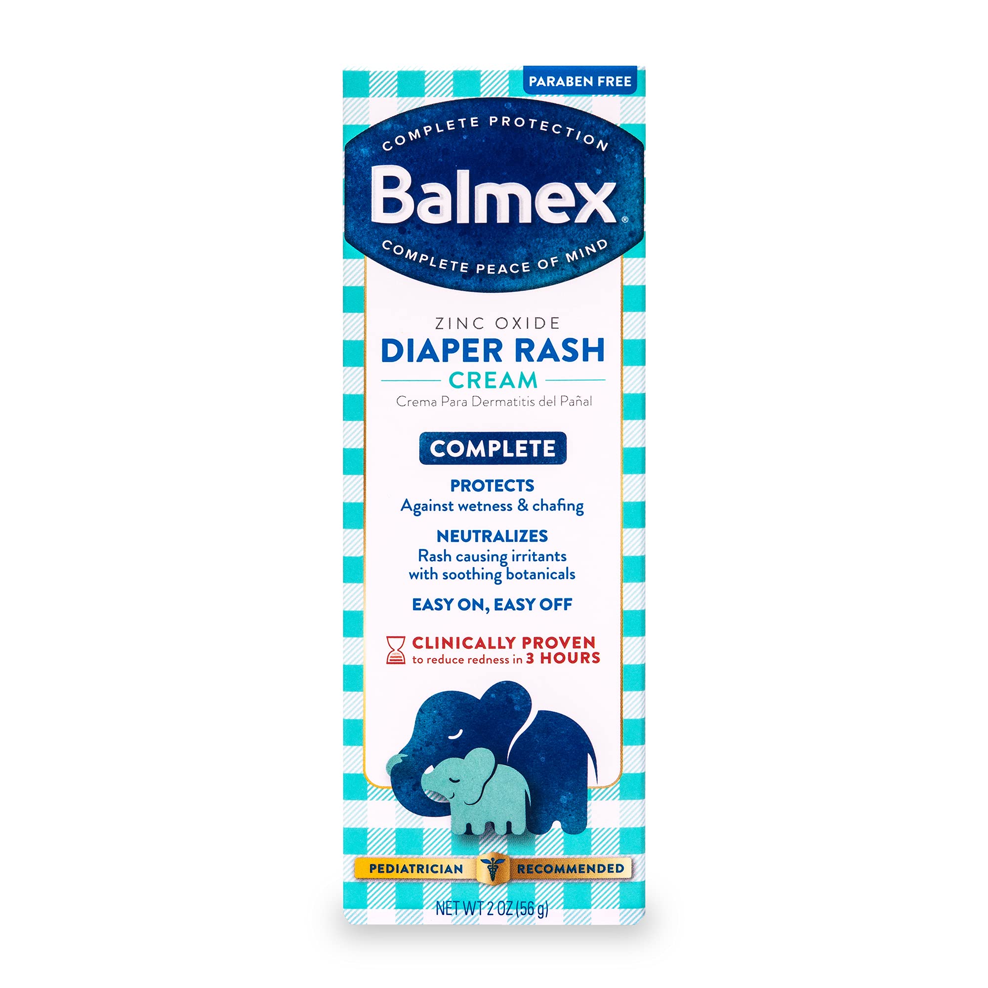 2-Oz Balmex Complete Protection Baby Diaper Rash Cream w/ Zinc Oxide $3 w/ S&S + Free Shipping w/ Prime or on $35+