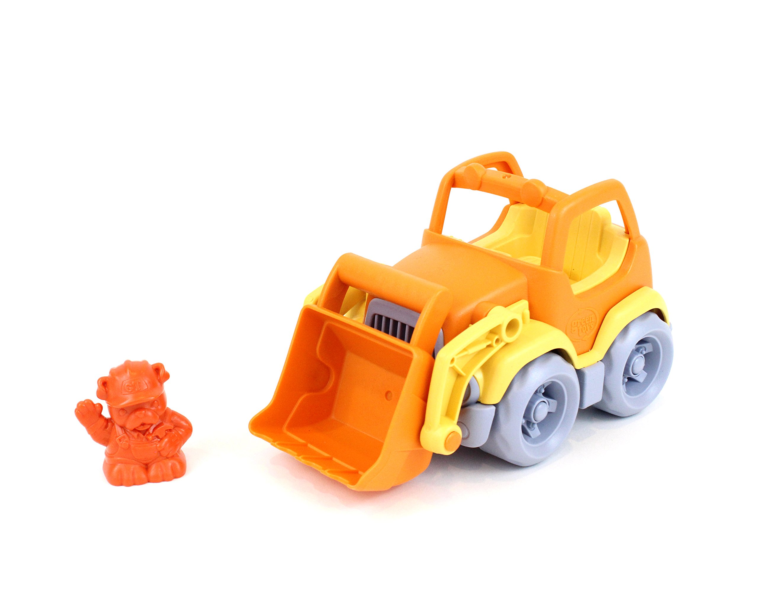 Green Toys Scooper Construction Truck, Orange/Yellow, 4.5 in*7.5 in*4.5