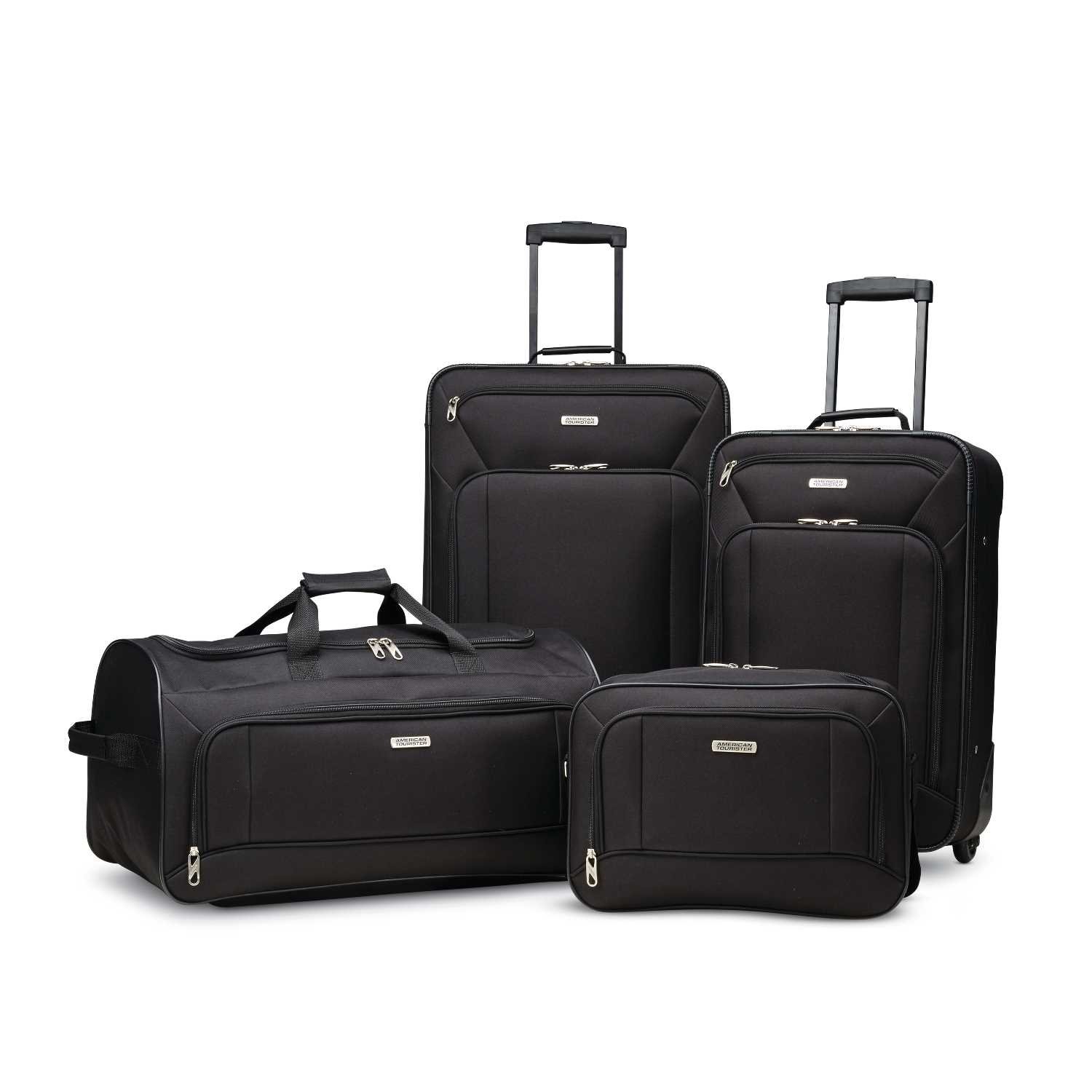 4-Piece American Tourister Fieldbrook XLT Softside Upright Luggage (Black) $70 + Free Shipping