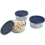3-Count Anchor Hocking 2-Cup Round Glass Food Storage Containers w/ Lids $6.35 ($2.11 Each) + Free Shipping w/ Prime or on $25+