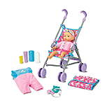 10-Piece Kid Connection Baby Doll & Stroller Set $11.50