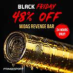 Today Only: 20-Kg 28.5mm Fringe Sport Midas Revenge Olympic Bar w/ Gold Titanium Sleeves $171 + Free Shipping in Lower 48 States