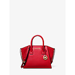Michael Kors Avril Small Leather Top-Zip Satchel Handbag (Bright Red) $89 + Free Shipping